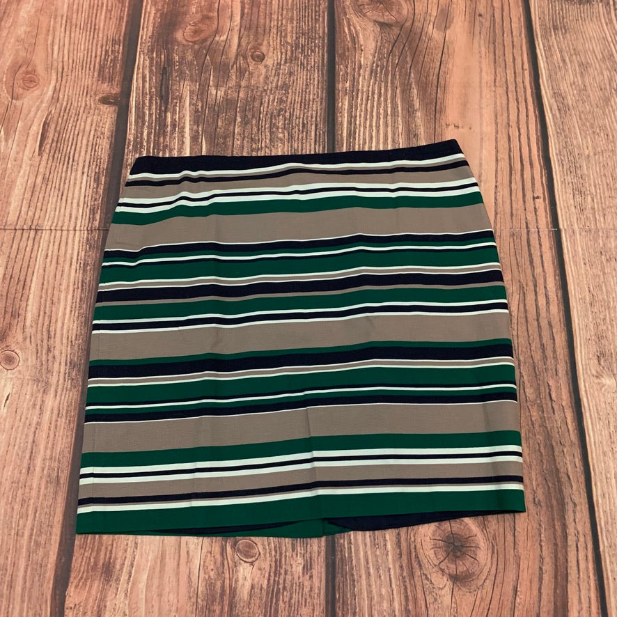 Talbots Striped Pencil Skirt Size 16 Women’s Black Green