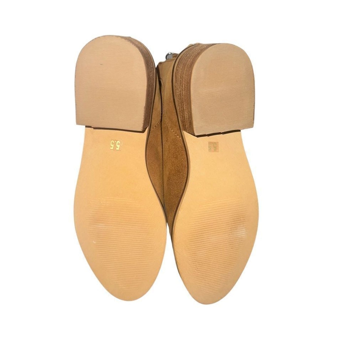 NWOT Steve Madden Legally Ankle Booties Womens 5.5 Brown Back Zip Block Heel