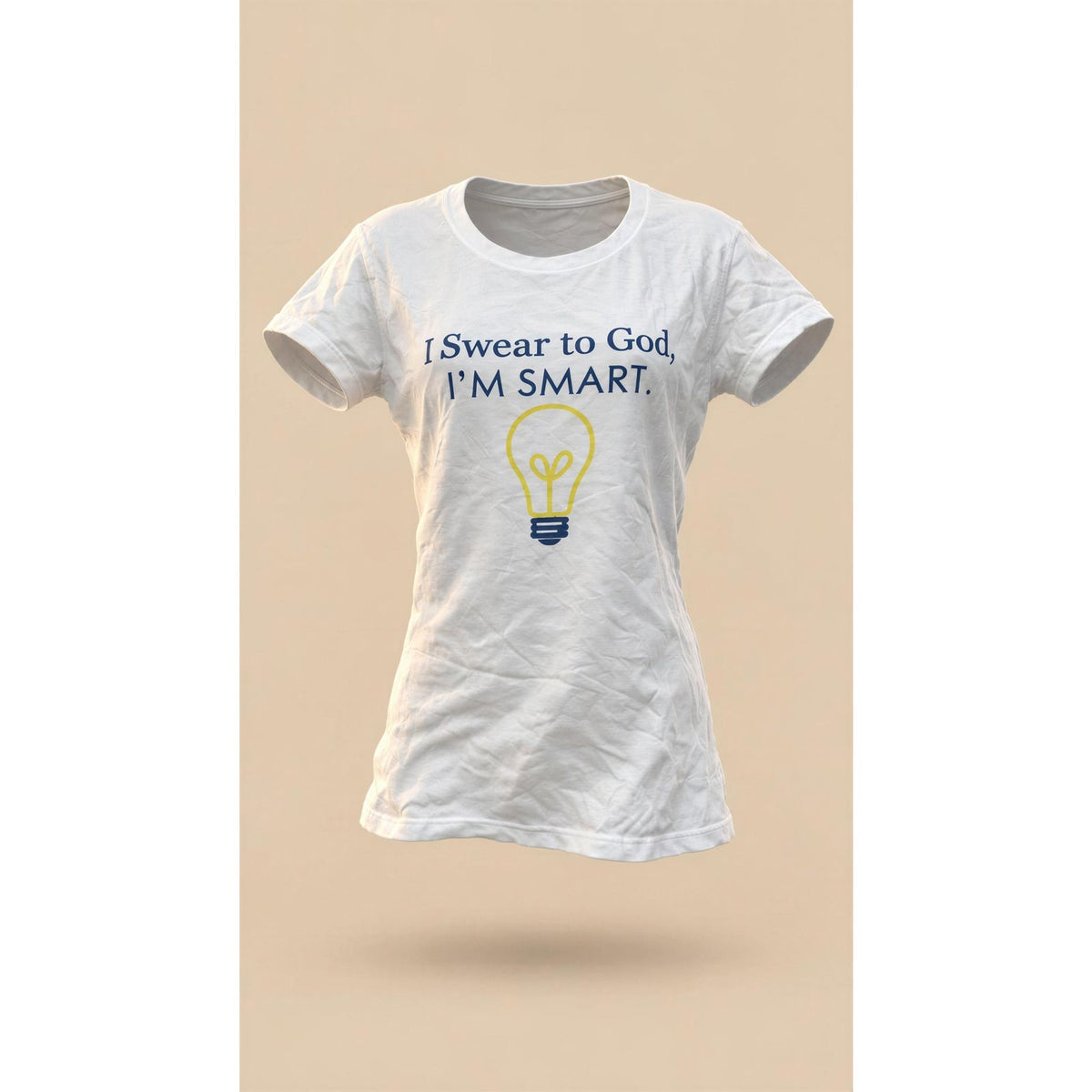 Boxercraft I Swear to God I’m Smart White Graphic Tee Size Large