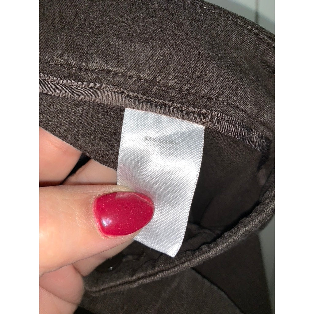 Talbots Women's High-Waist Straight Pants Brown Size 12 Workwear