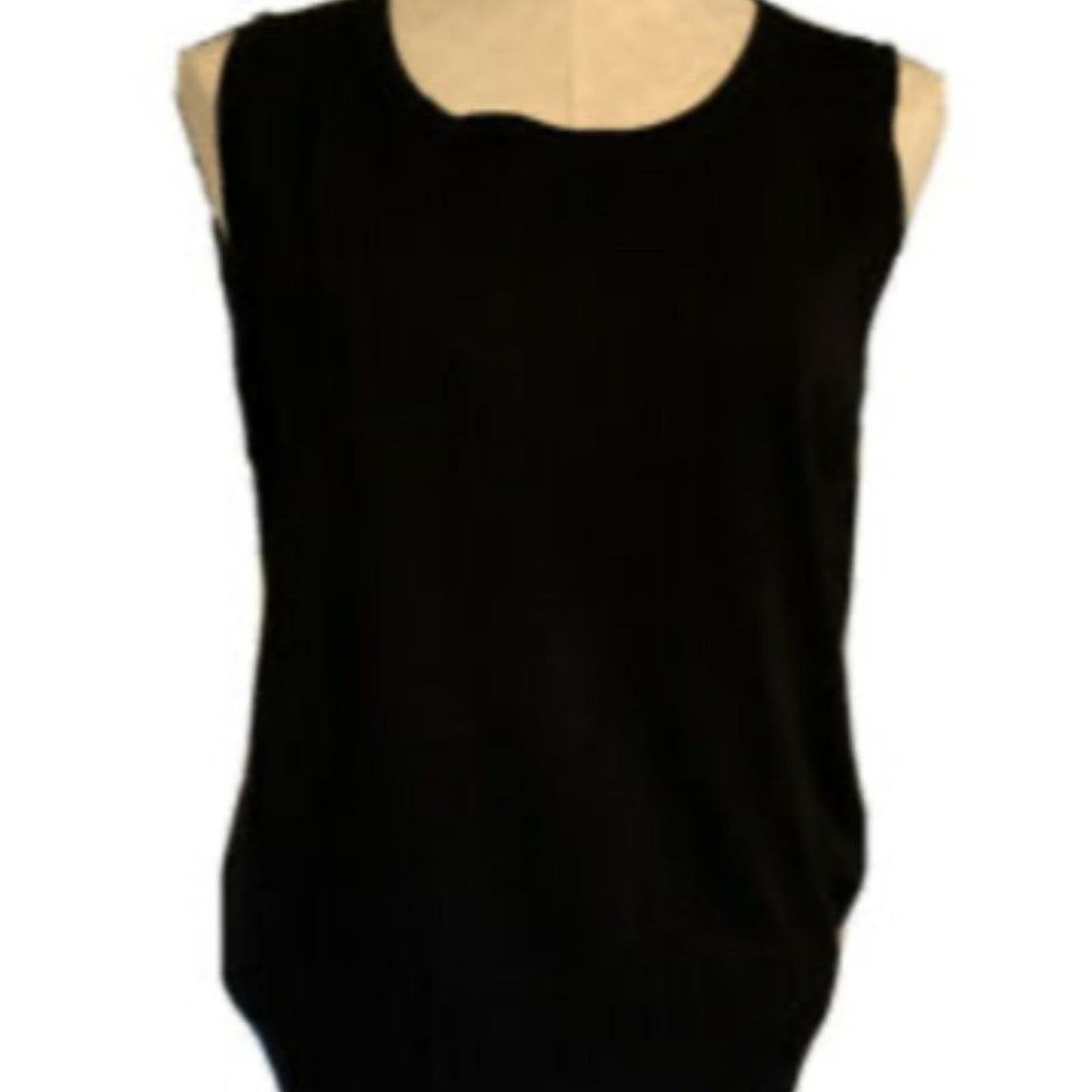 Audrey & Grace soft brown sleeveless shell L