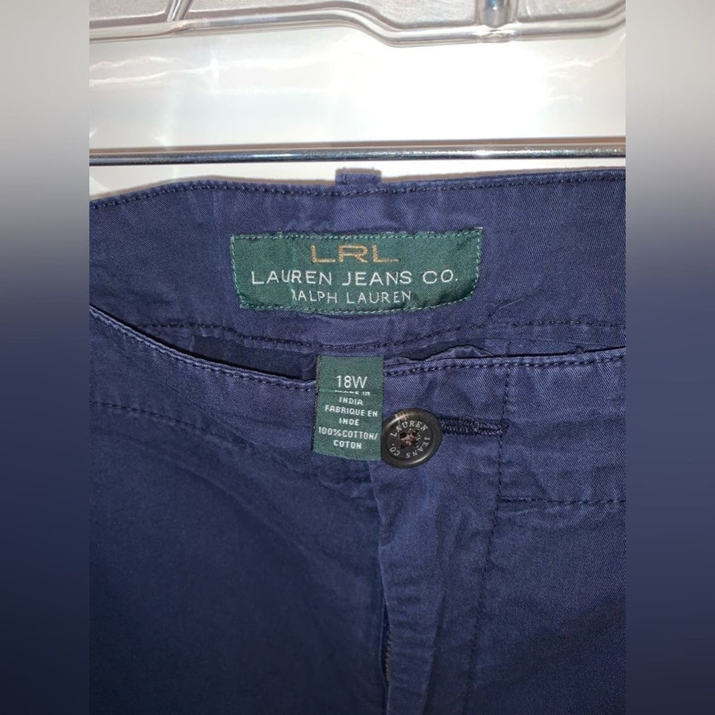 Set 2 Ralph Lauren navy blue/pink chino pants 18W