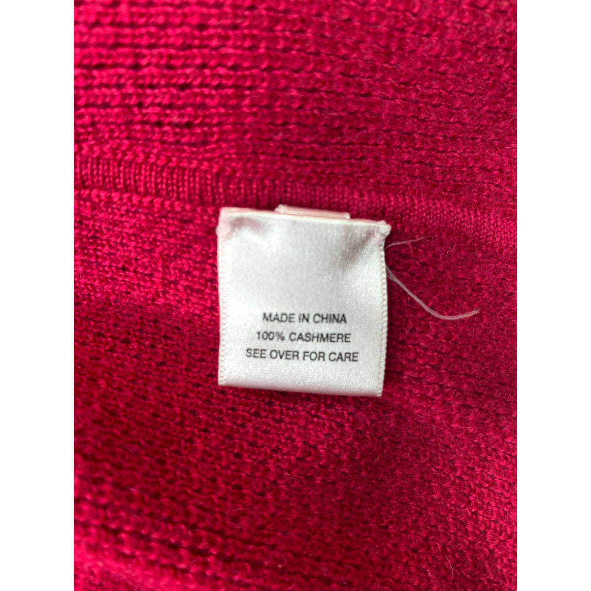 Adrienne Vittadini Sweater Tank Womens Large Red Sleeveless Scoop 100% Cashmere
