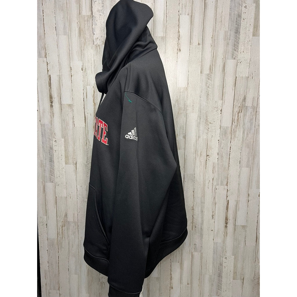 NWT Arkansas State Red Wolves Adidas Men's 2XL Black Pullover Hoodie