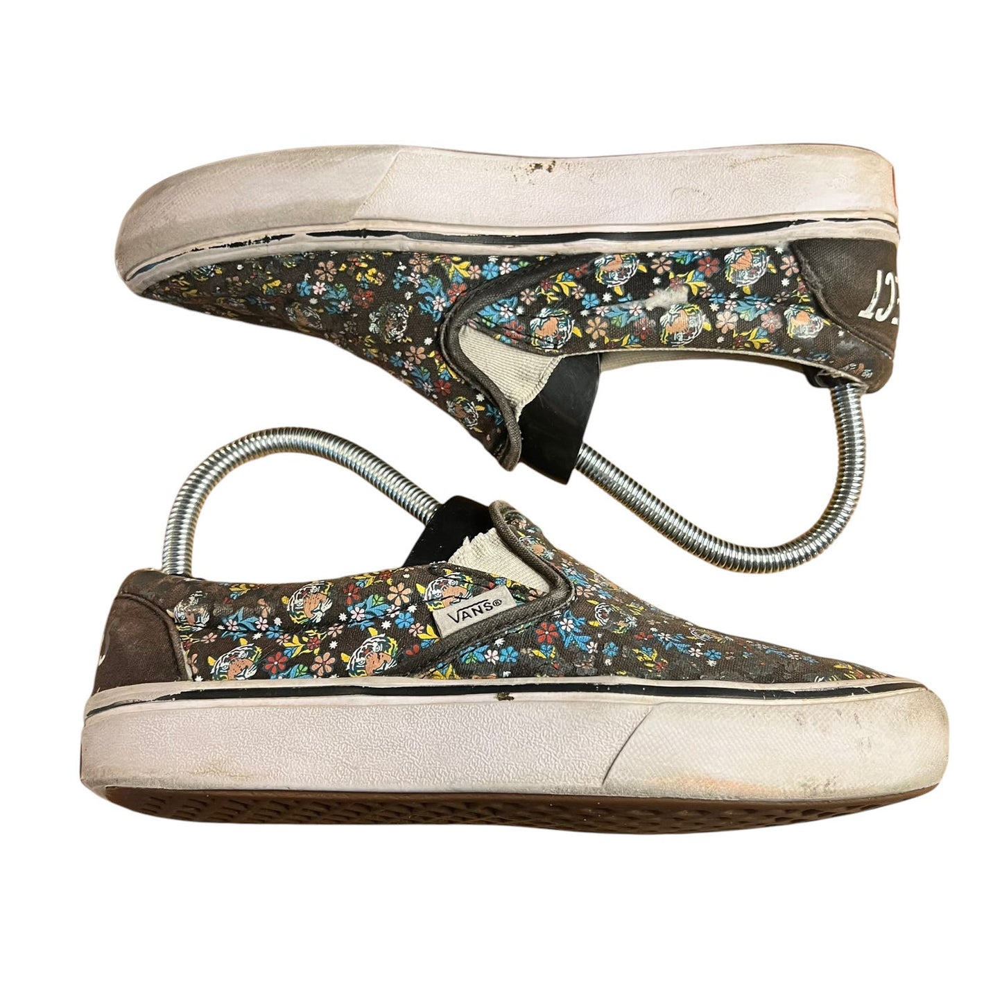 Vans x Discovery (Project CAT) Floral Canvas Slip-On Skate Shoe - Juniors Size 4