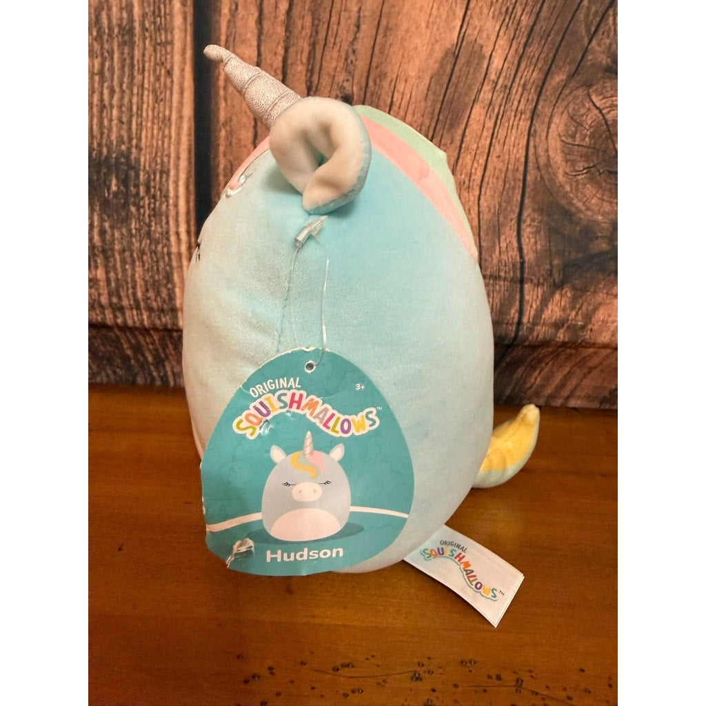 NWT Squishmallows Hudson the Unicorn 8" Blue Plush Toy