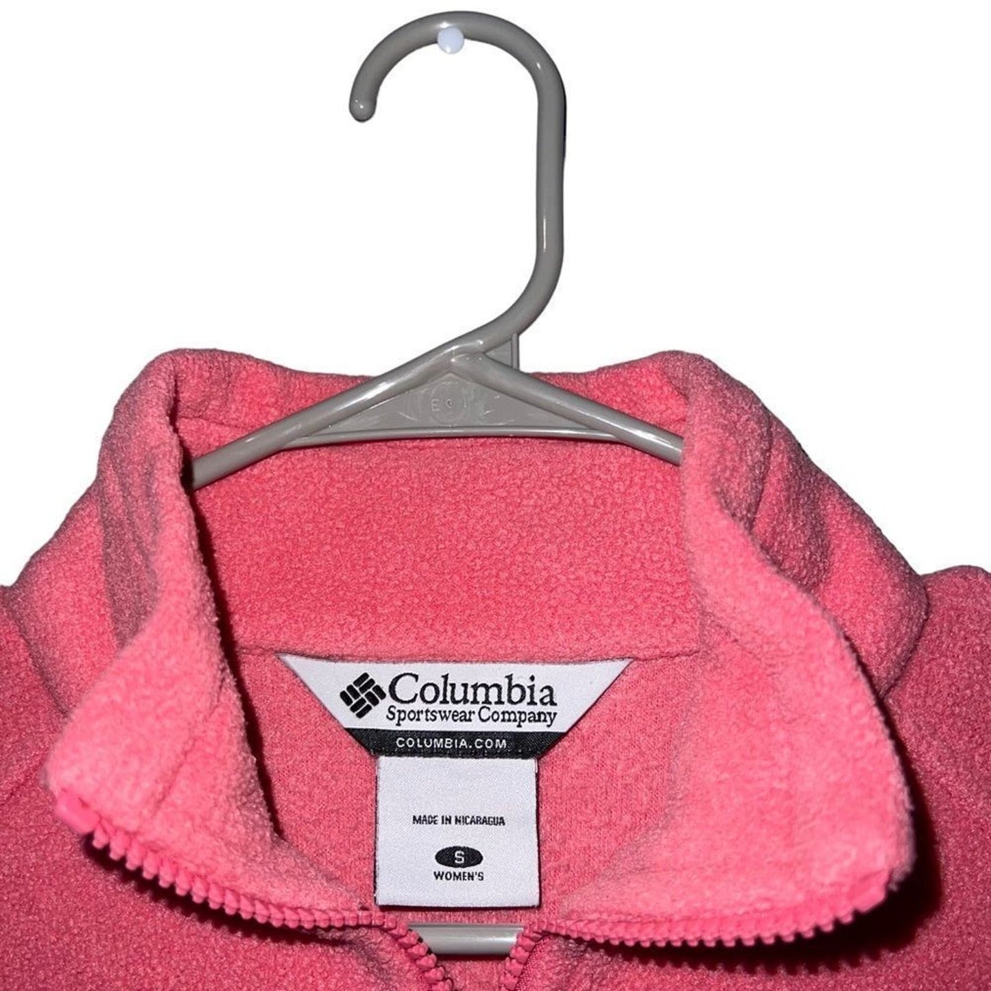 Columbia Women's Pink Fleece Size Small Zip Up Jacket