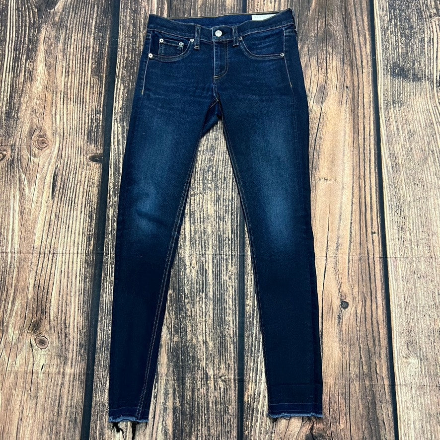 Rag & Bone Women's Skinny Jeans Size 26 Dark Wash Blue Denim