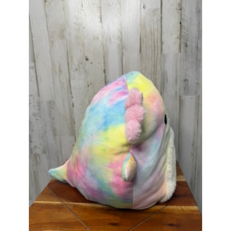 Squishmallows Tinley Rainbow Tie-Dye Axolotl Plush Toy Medium 12"