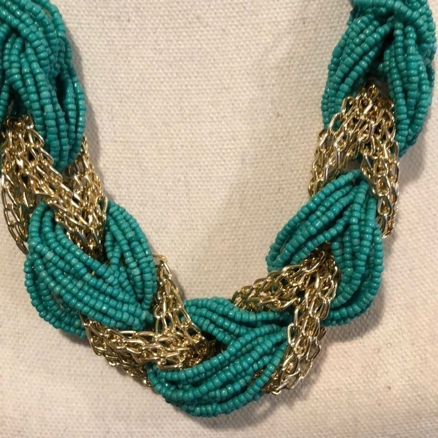 Teal Green Chunky Necklace 