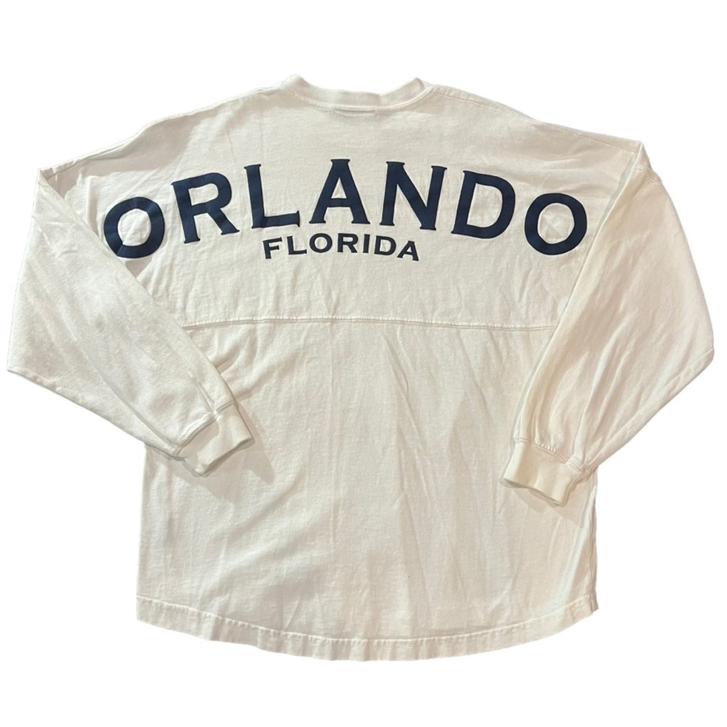 Spirit Women's Oversized Orlando Florida Crewneck "Jersey" Long Sleeve Medium