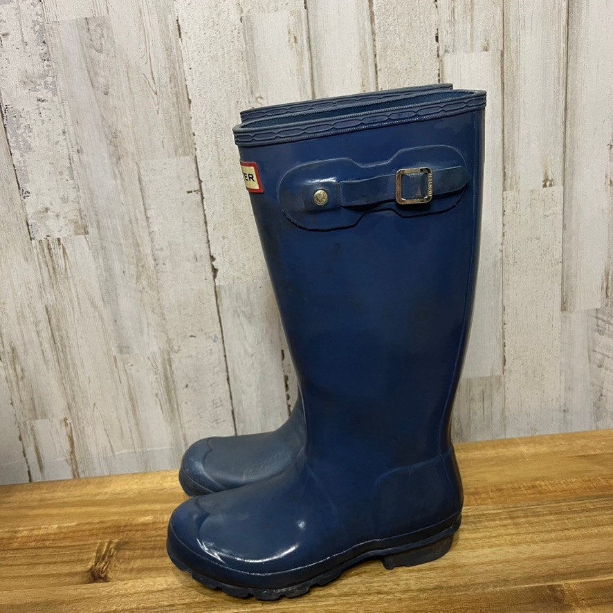 Hunter Women's Original Tall Rain Boots Navy Blue Size 5