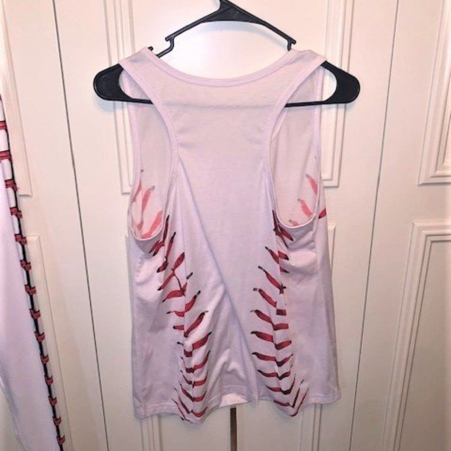 Set 2 Baseball stiches leggings/tank top NWOT