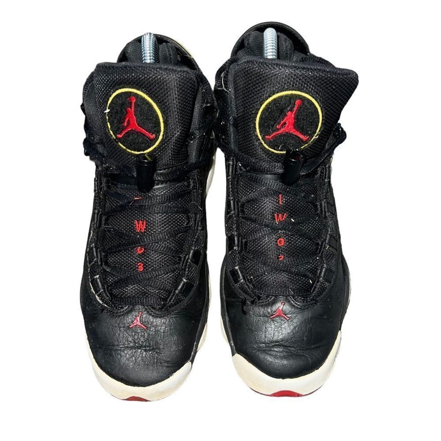 Jordan Air Jordan 6 Rings Youth Basketball High Top Sneakers Size 5Y Black