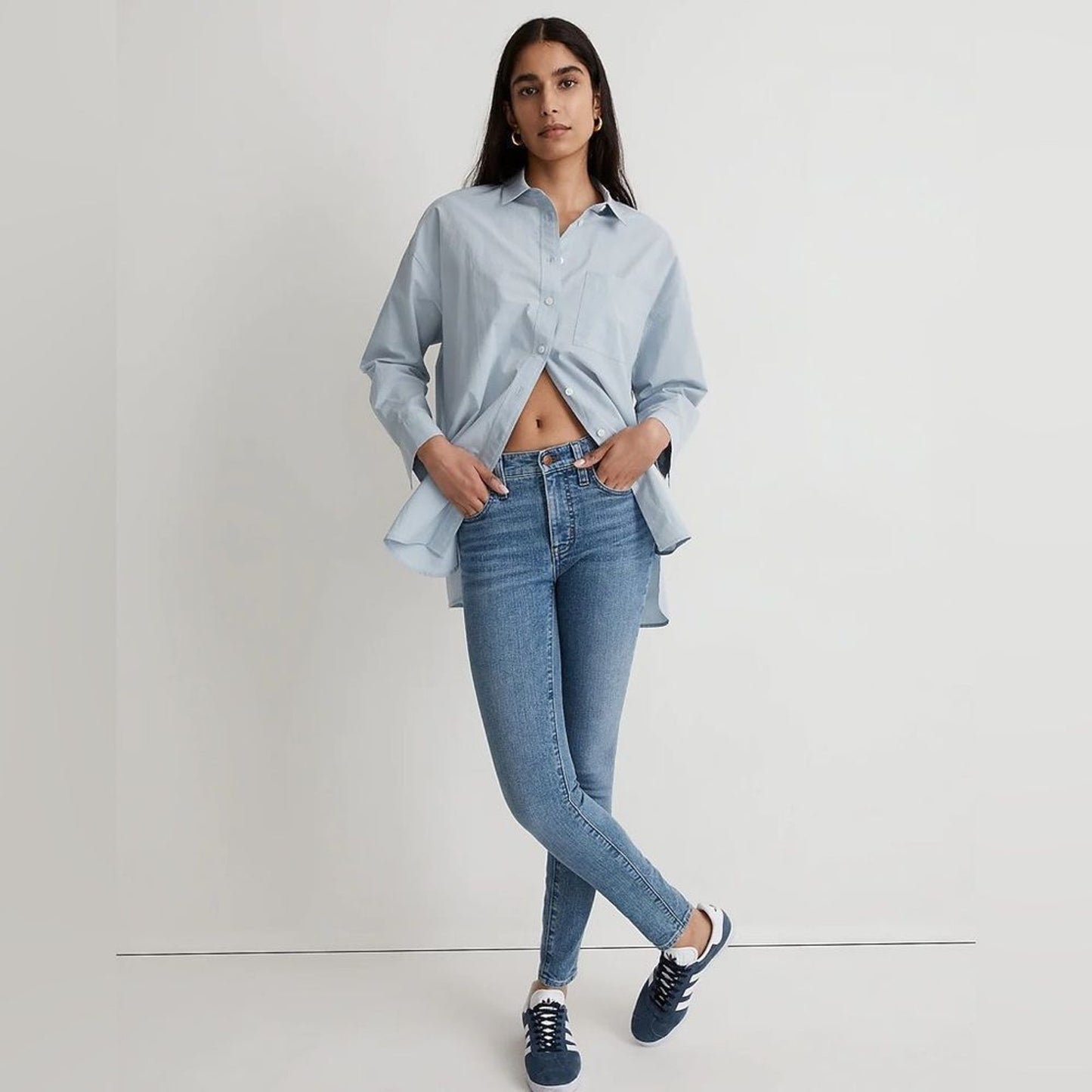 Madewell High-Rise Skinny Jeans Womens Size 25 Medium Wash Stretch Denim