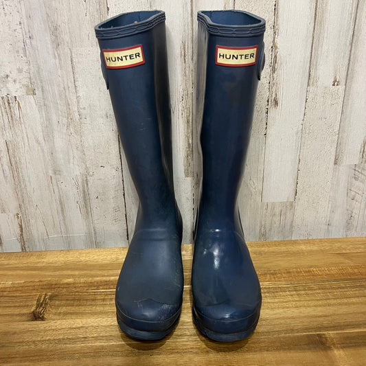 Hunter Women's Original Tall Rain Boots Navy Blue Size 5