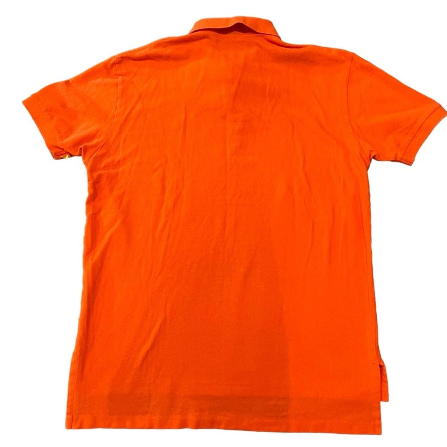 Polo Ralph Lauren Polo Shirt Mens Large Orange Short Sleeve Mesh Golf Casual