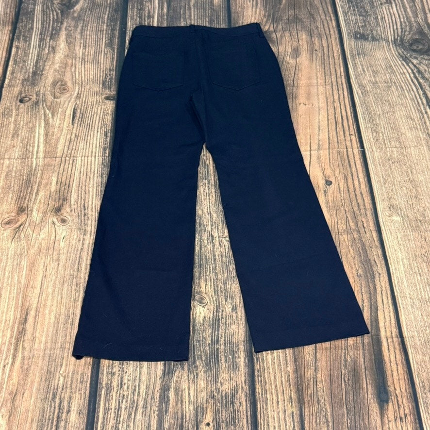 Chico's Women's Dress Pants Size 0.5 / 6R Blue Solid Casual Stretch