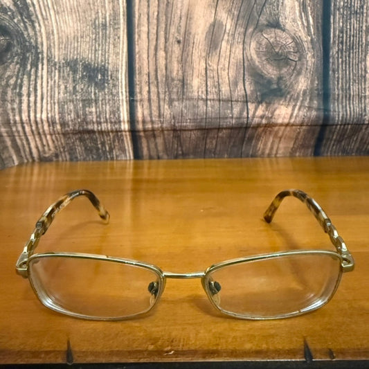 Michael Kors Unisex Bronze Geometric Half-Rim RX Eyeglasses Frames Only