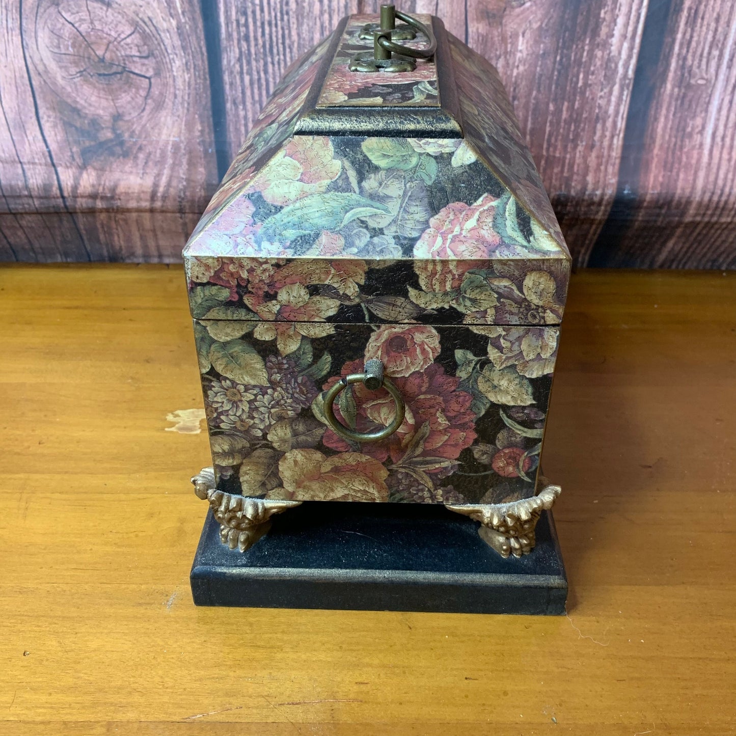 Anister Gifts Inc Vintage Floral Storage Box Hinged Lid