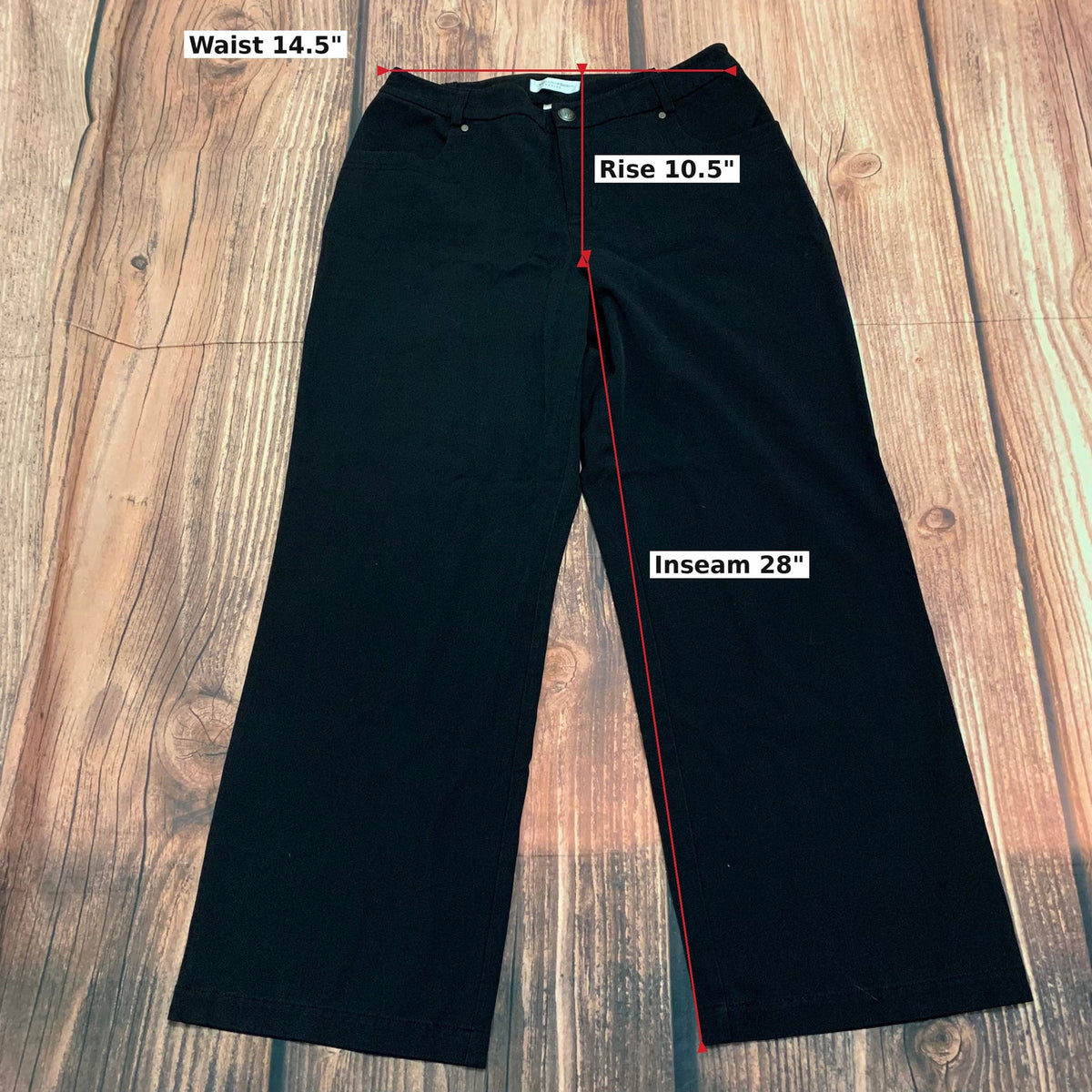 Christopher & Banks Petite Black Wide Leg Size 12P