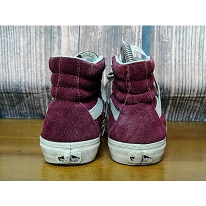 Vans Sk8-Hi High Top Sneakers Burgundy Maroon M5/W6.5