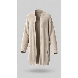 Ms. Maggie Cardigan Sweater Womens M Pink Hooded Cable Knit