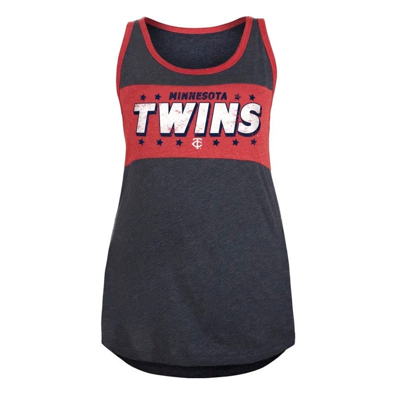 NWT Minnesota Twins Women's Racerback Tank Top Size XS Multicolor Sleeveless