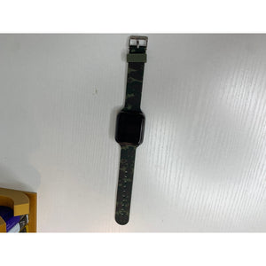 Accutime Digital Watch 4026WMM Stainless Steel Olive Green Silicone Band NOT TESTED