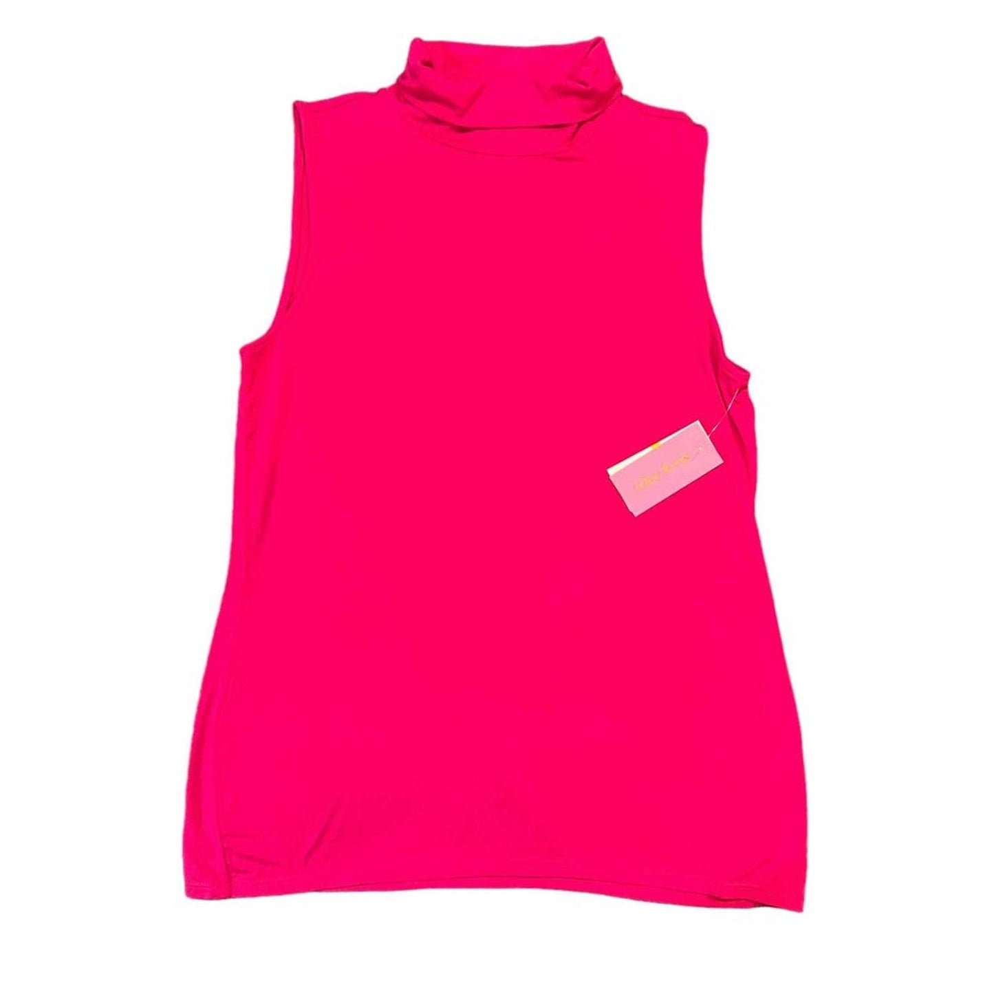 NWT Riley & Rae Women's Pink Sleeveless  Harper Solid Turtleneck Top Size Medium