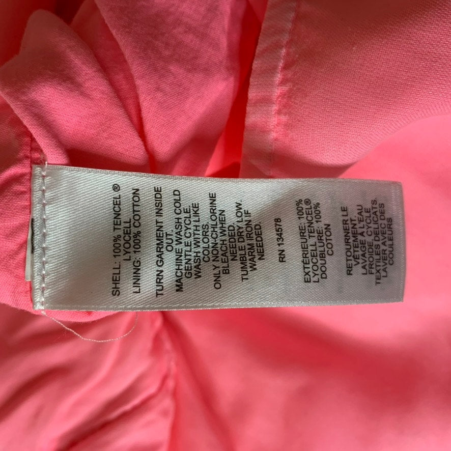 Vineyard Vines Girls Shift Dress Size Large Hot Pink Sleeveless
