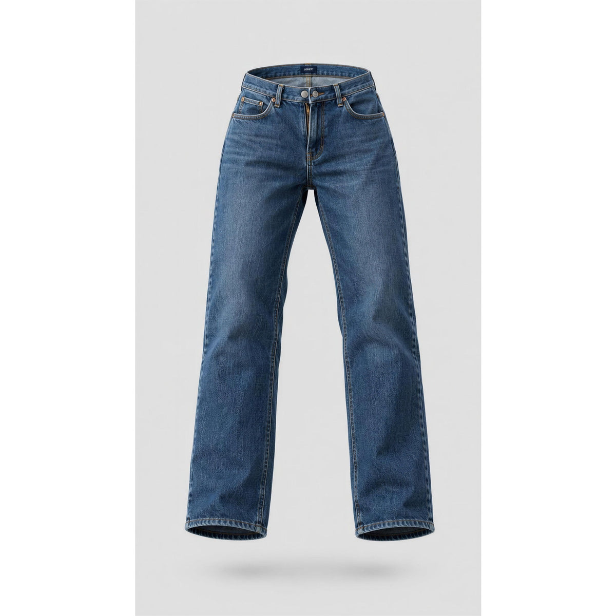 Iron Co. Men's Straight Leg Jeans Blue Denim 34W 34L