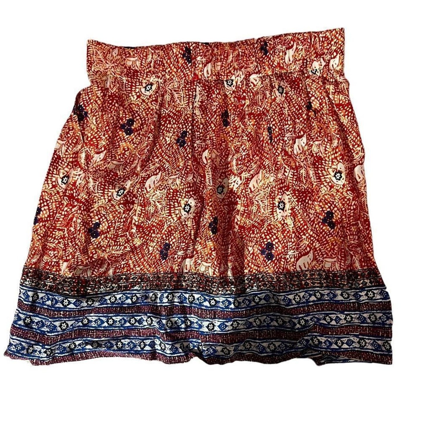 CAbi #784  Bella Batik Boho Tribal Mini Skirt Size Medium