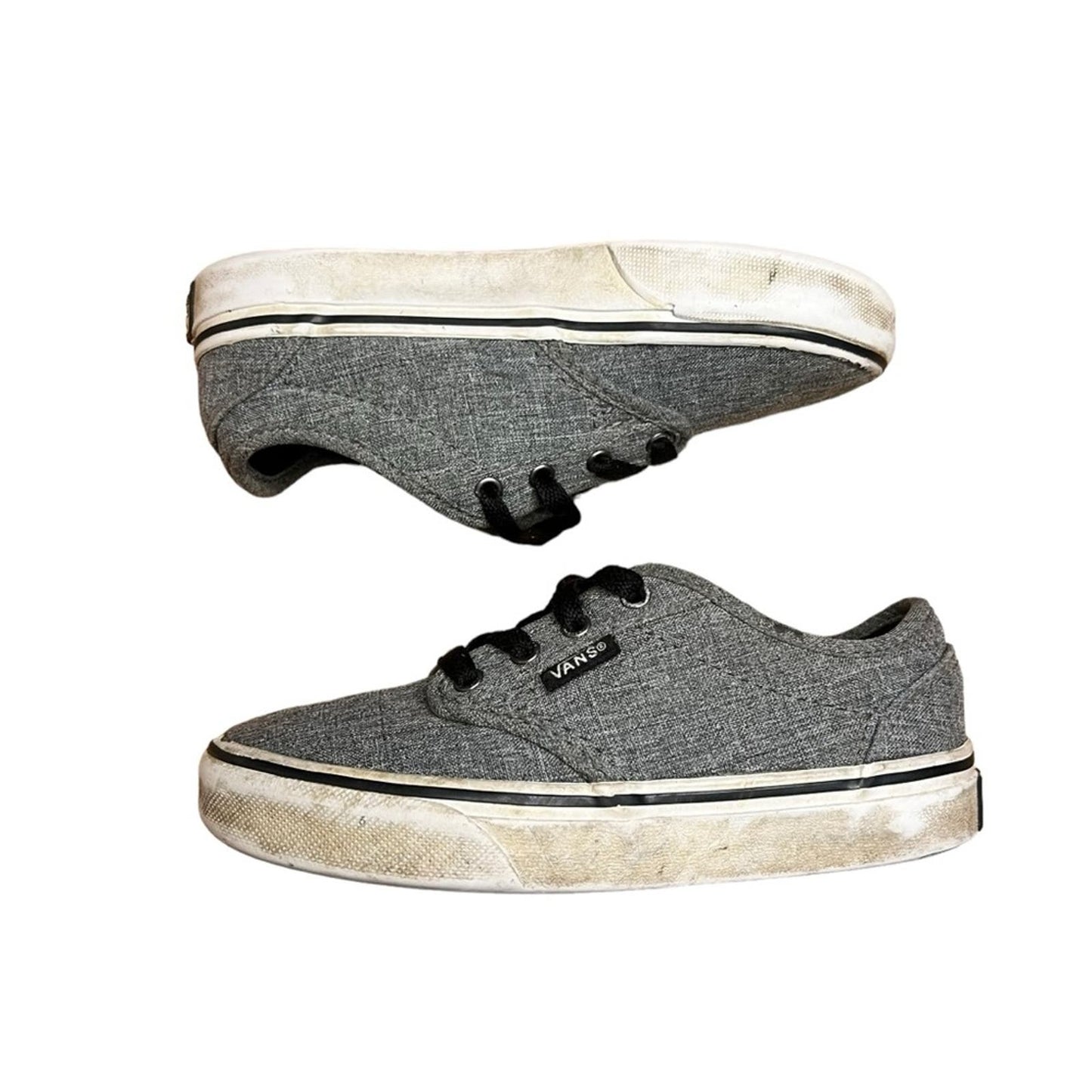 Vans Winston Rock Boy's Low Top Lace Up Grey Skate Shoes - Youth Size 12.5