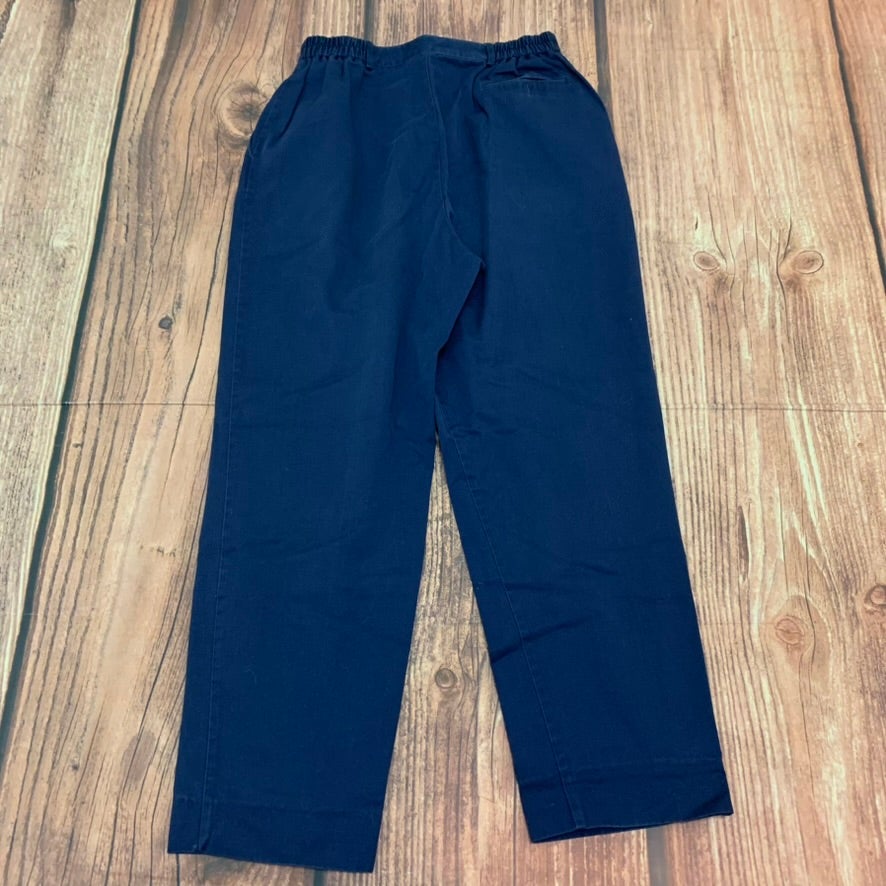 Talbots Blue Straight Leg Trousers Pants Womens Size 12