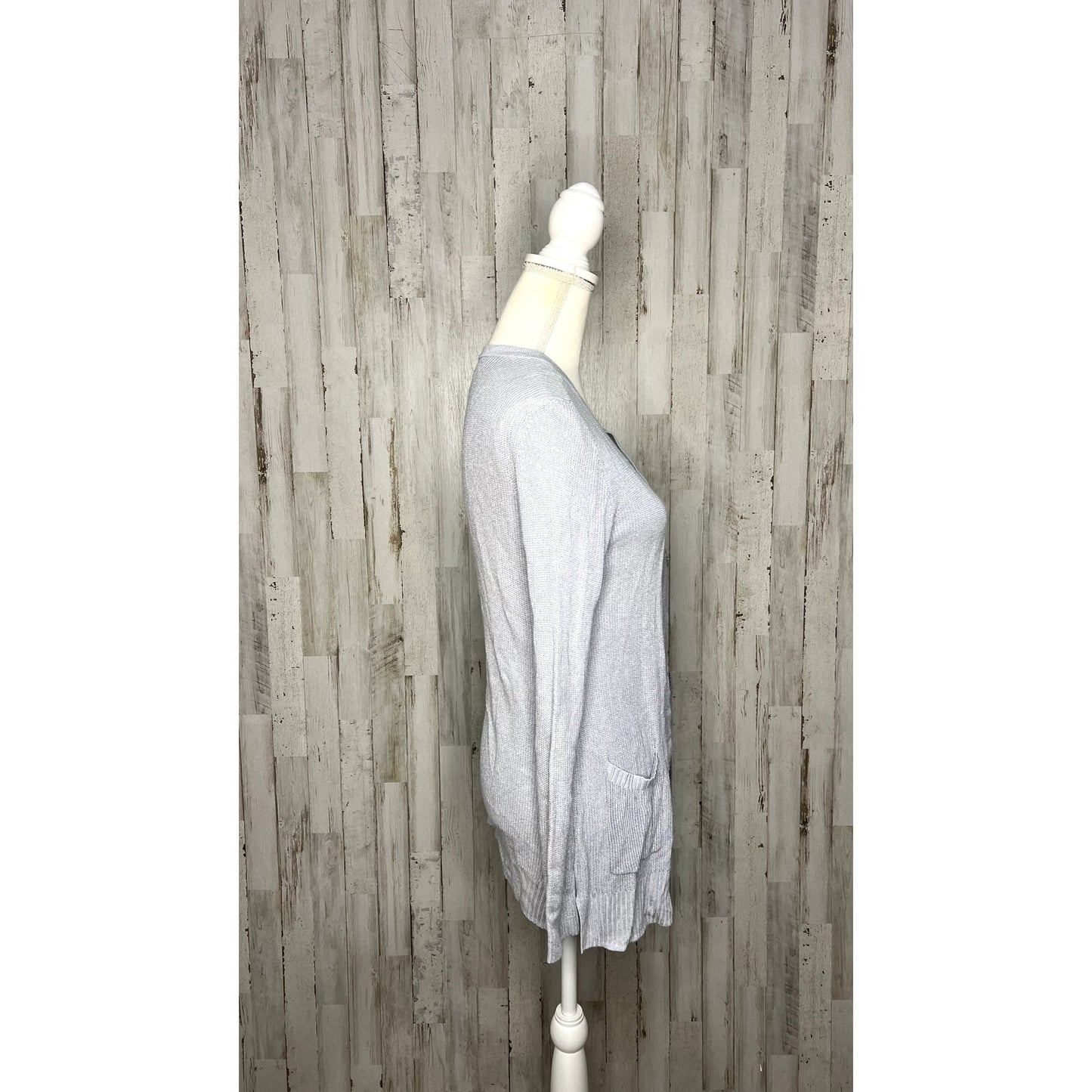 Nine West Women's Blue Long Sleeve Open Front Cardigan Size Small