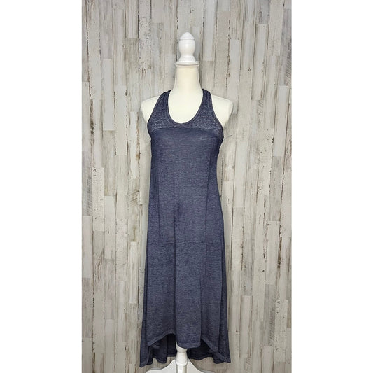 Athleta Women's Sleeveless High Low Maxi Dress Blue Size Medium