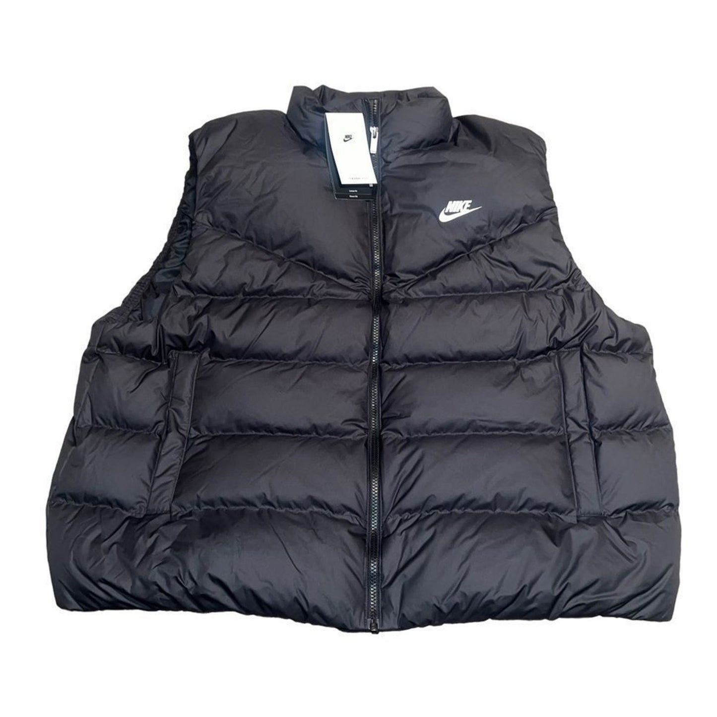 NWT Nike Sportswear Therma-FIT Windrunner Puffer Vest Womens 2XL Black