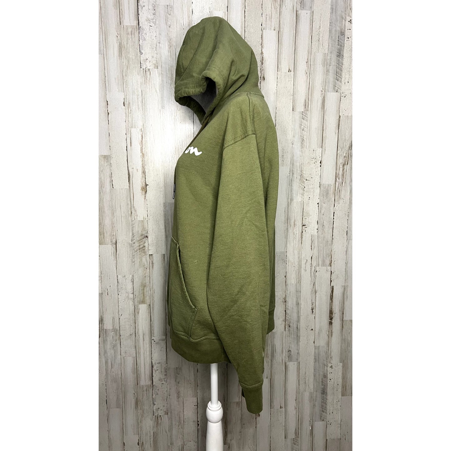 Champion Men's Medium Green Logo Pullover Hoodie