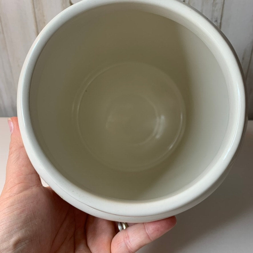 Rae Dunn COFFEE Canister Jar w/ Lid White 8 in Farmhouse
