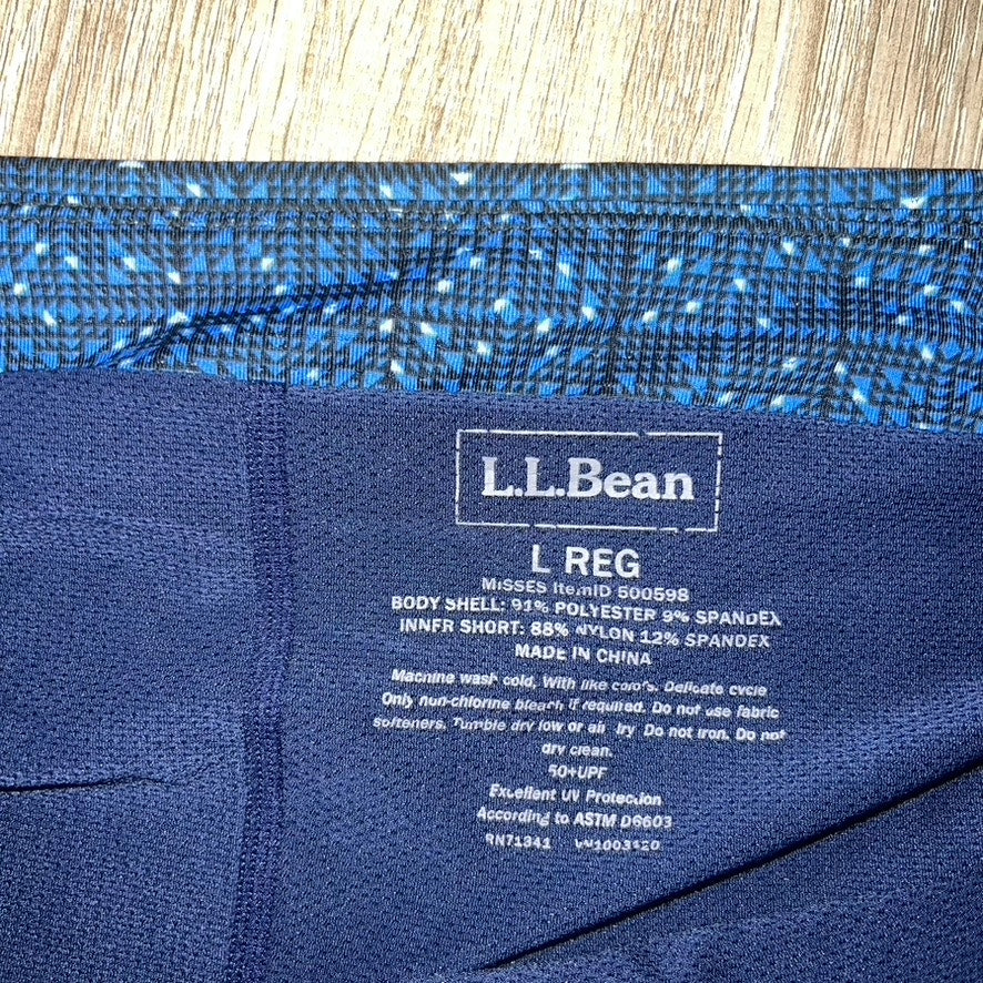 L.L. Bean Women's Size Large Blue Athletic Tennis Skort