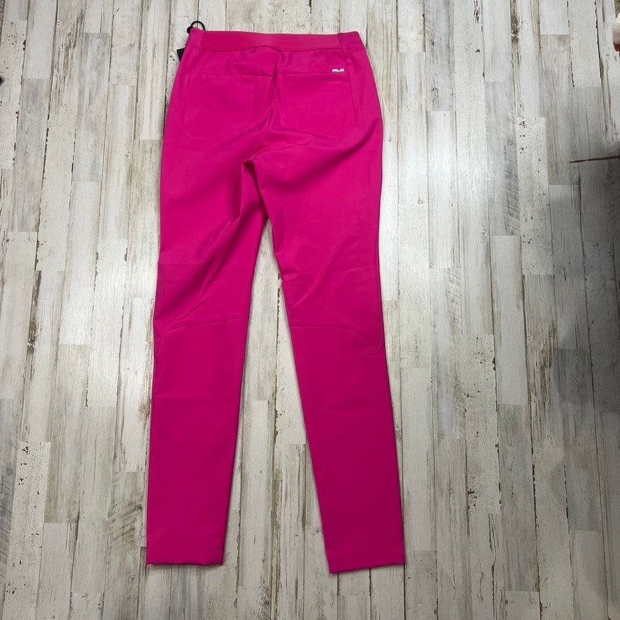 NWT RLX Ralph Lauren Womens Size 2 Bright Pink Stretch Twill Athletic Golf Pants