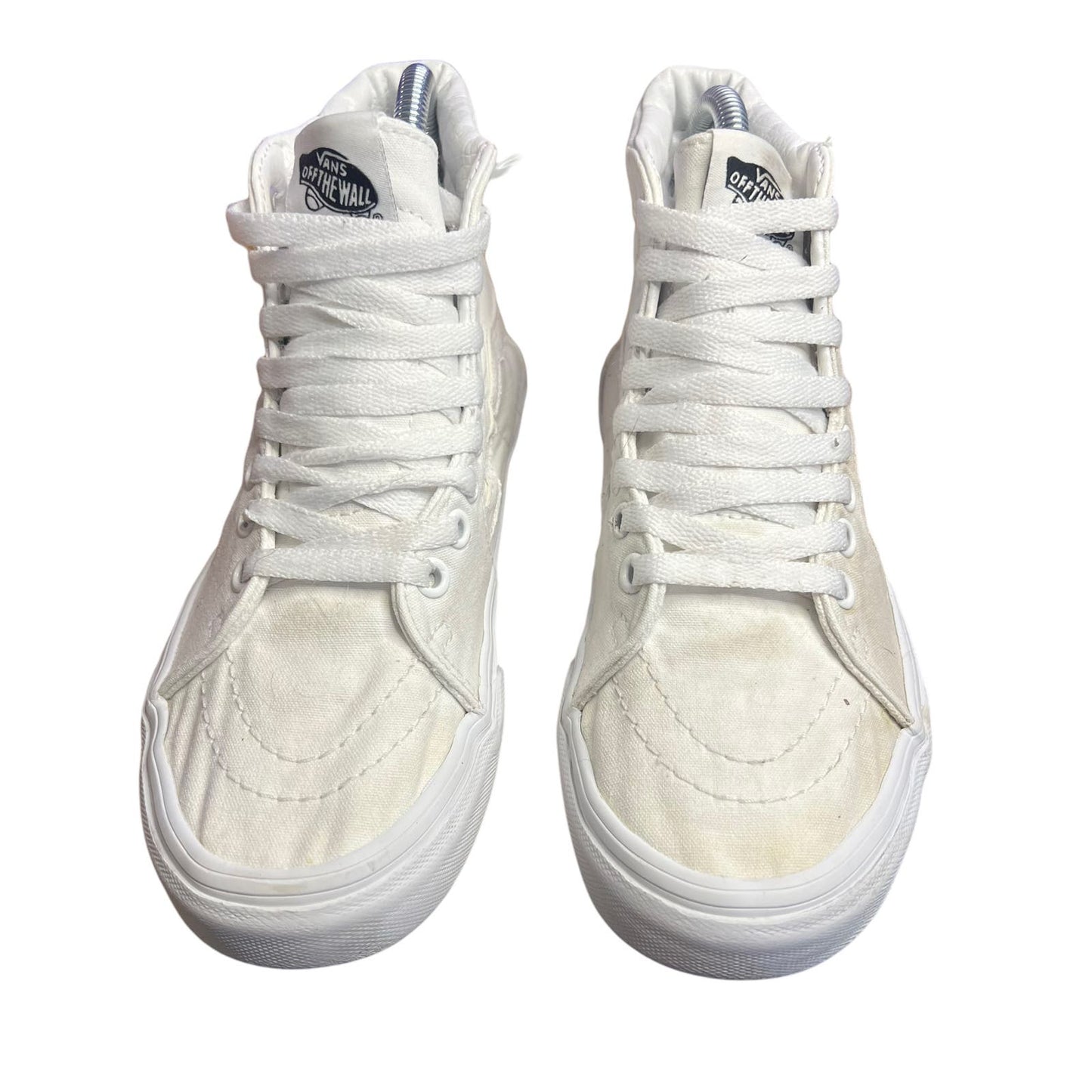 Vans Sk8-Hi True White Canvas Unisex High-Top Sneaker Skate Shoes M5 / W6.5