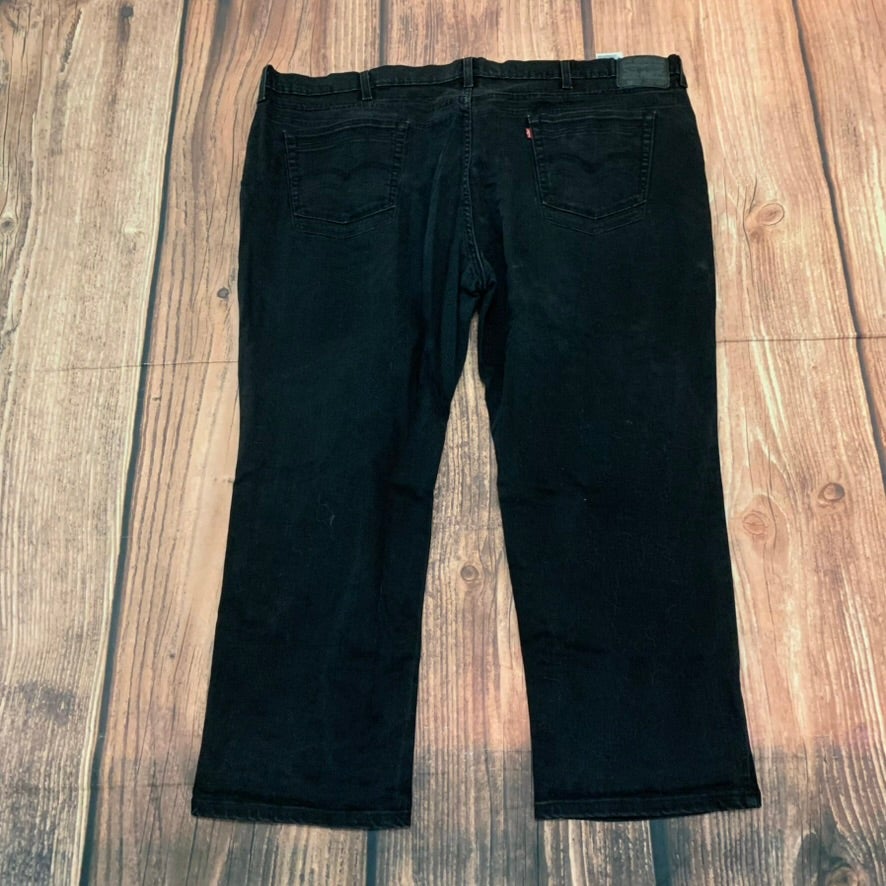 Levi’s Jeans Men 52x30 Black Denim Athletic Taper Big & Tall