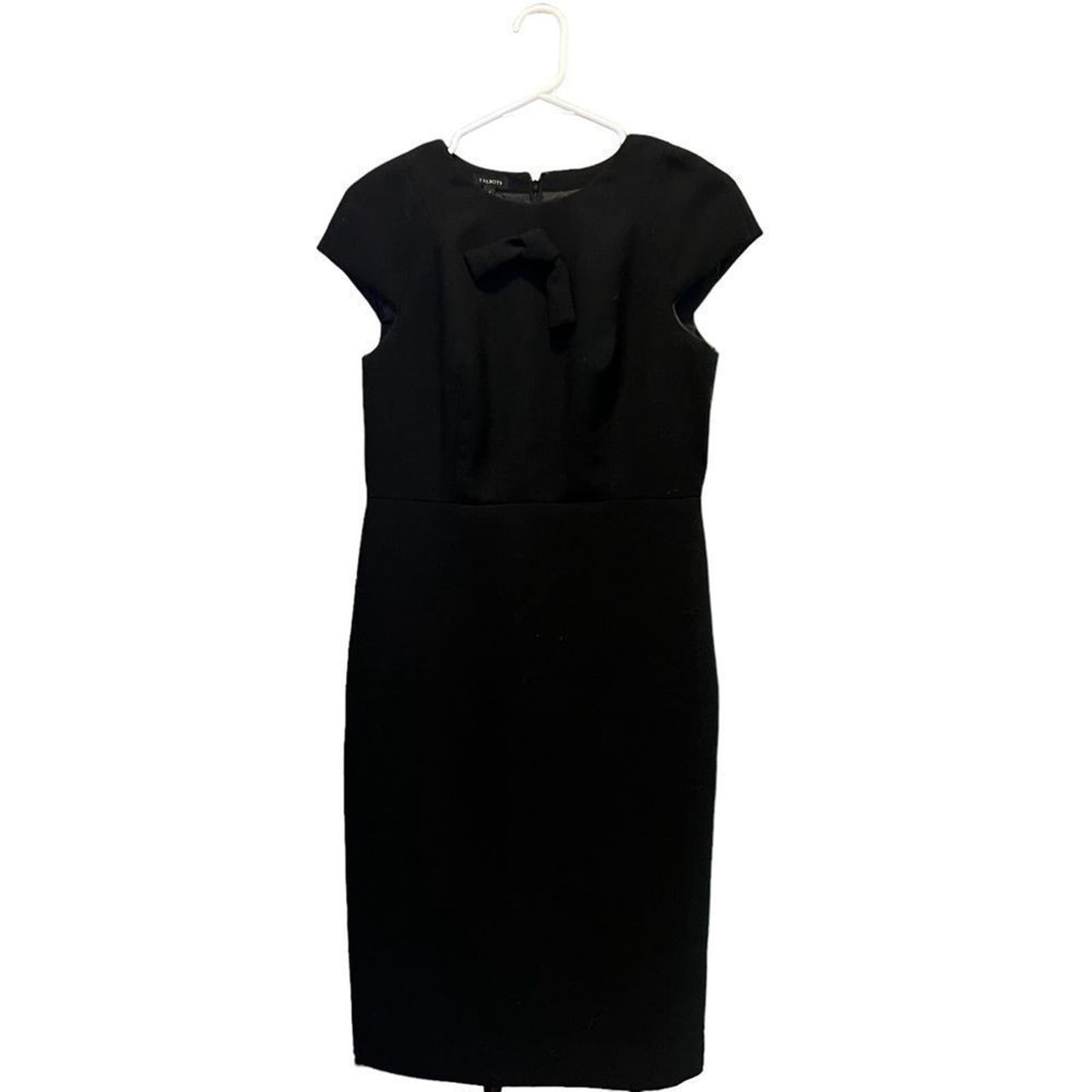 Talbots Black Sheath Wool Blend Dress Size 4