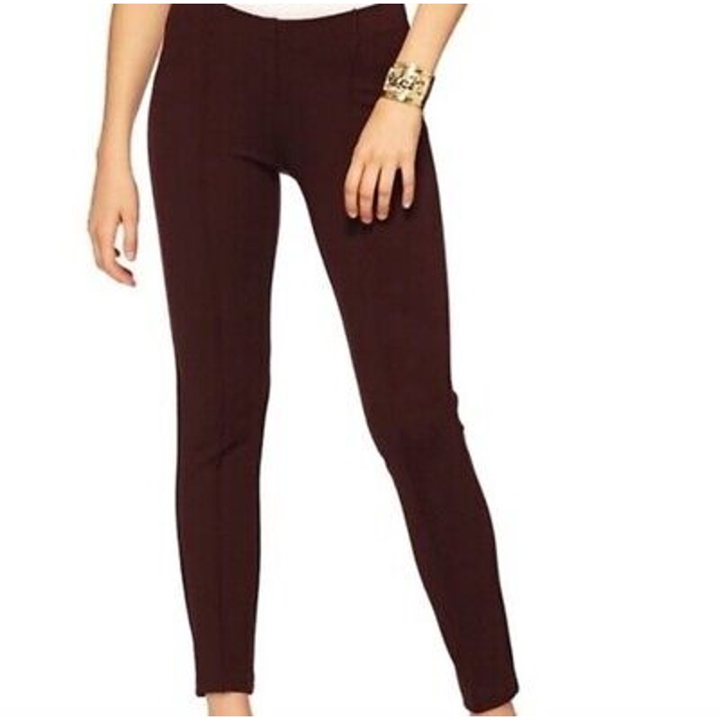 Lilly Pulitzer Women's XS Brown Pull-On Ponte Travel Pants