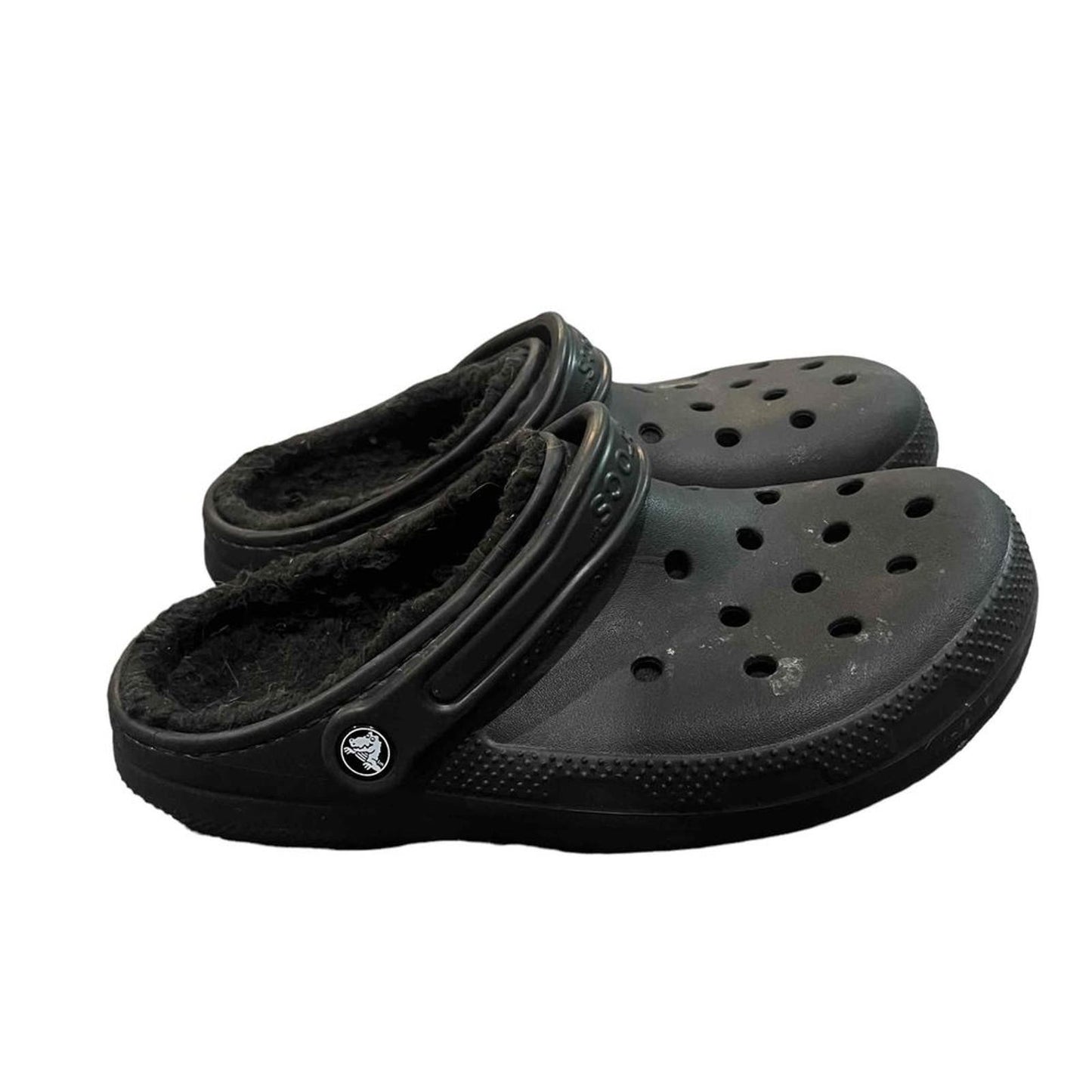 Crocs Closed-Toe Strap Fleece Lining Clogs Size Men's 8 / Women's 10