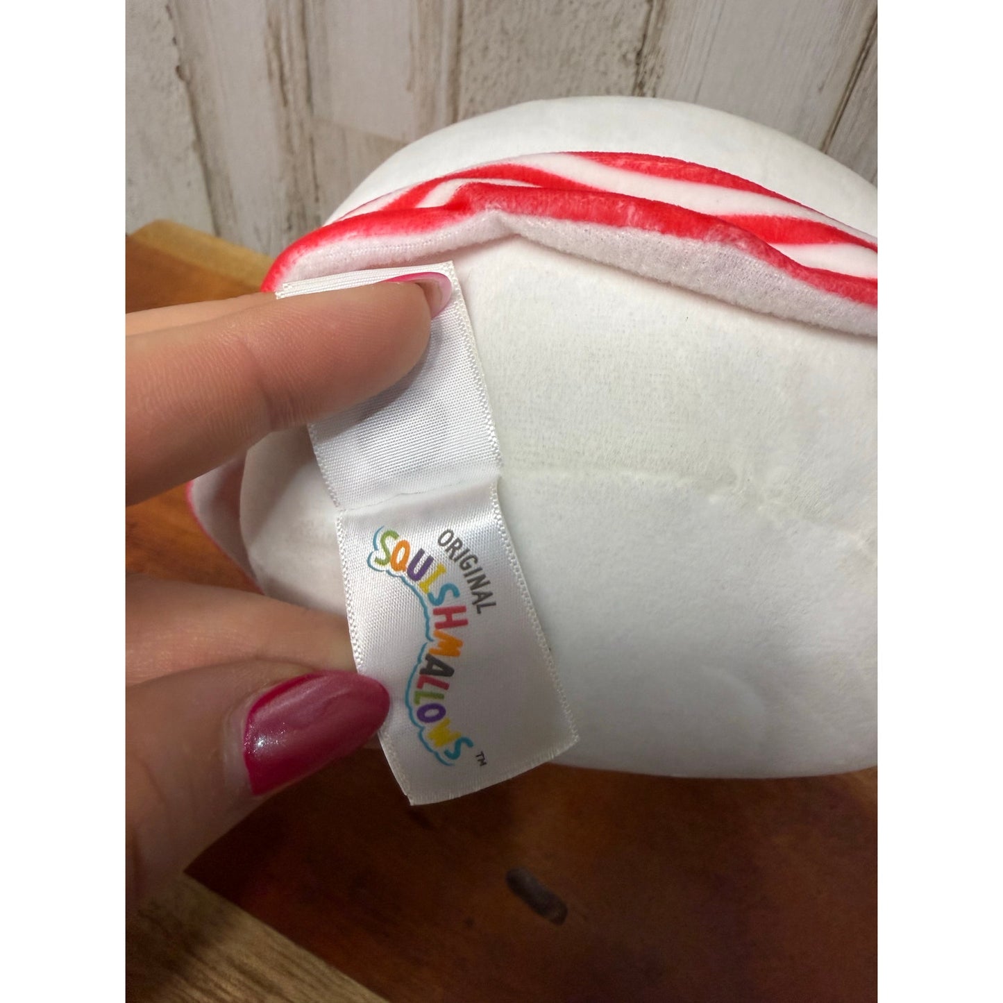 Hello Kitty Squishmallow Plush with Heart Sunglasses & Striped Suit Small 8”