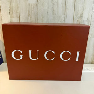 Gucci Large Burgundy Red Gift Presentation Box with Lid White Interior
