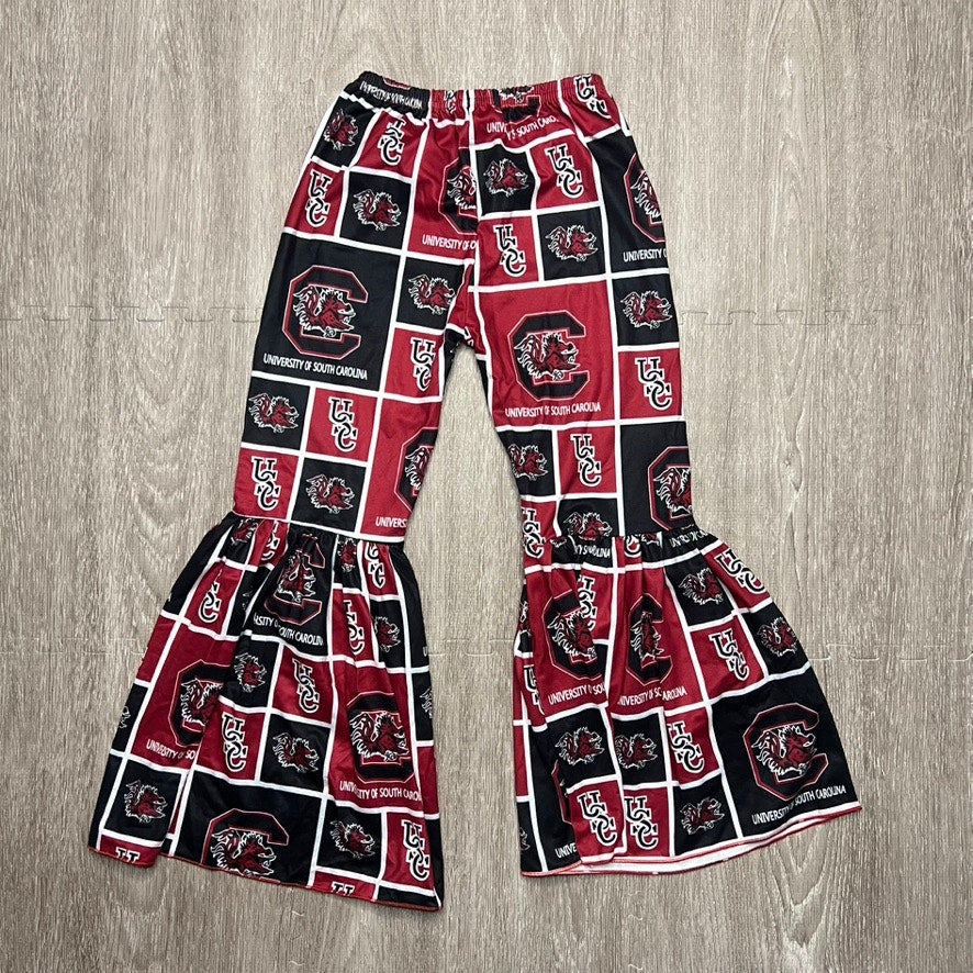 University of South Carolina Girls Girls 6T-7T  Bell Bottom Elastic Waist Pants